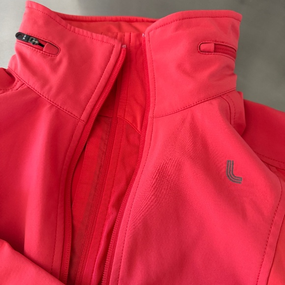 LOLE  lightweight hidden hooded duel zip vented jacket SZ Large RED - Picture 3 of 8